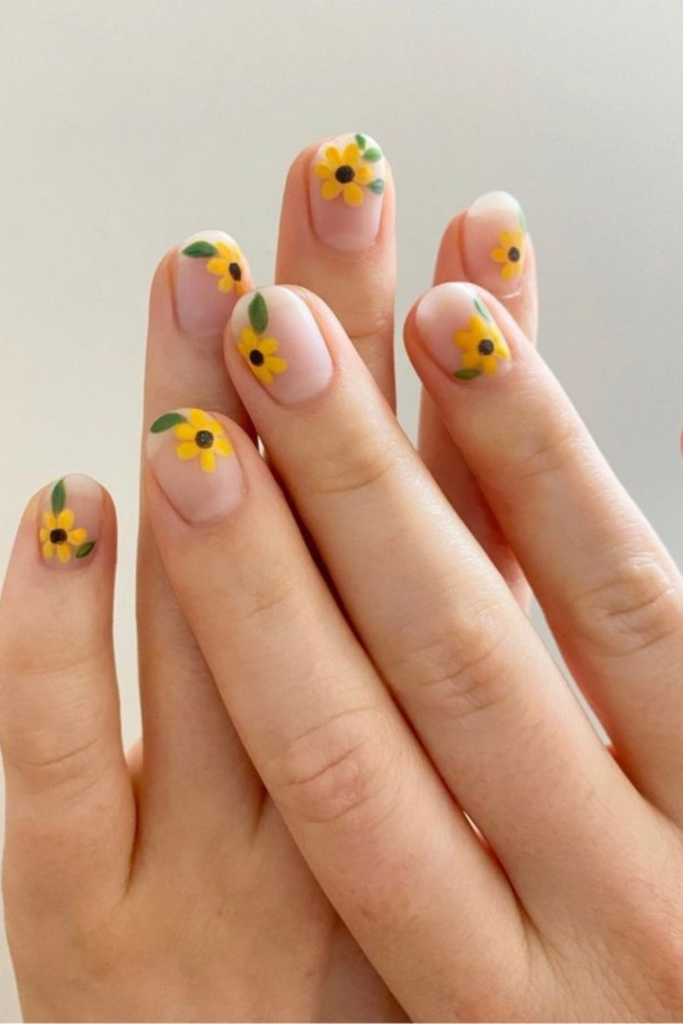Sunflower Nail Art – Do It And How