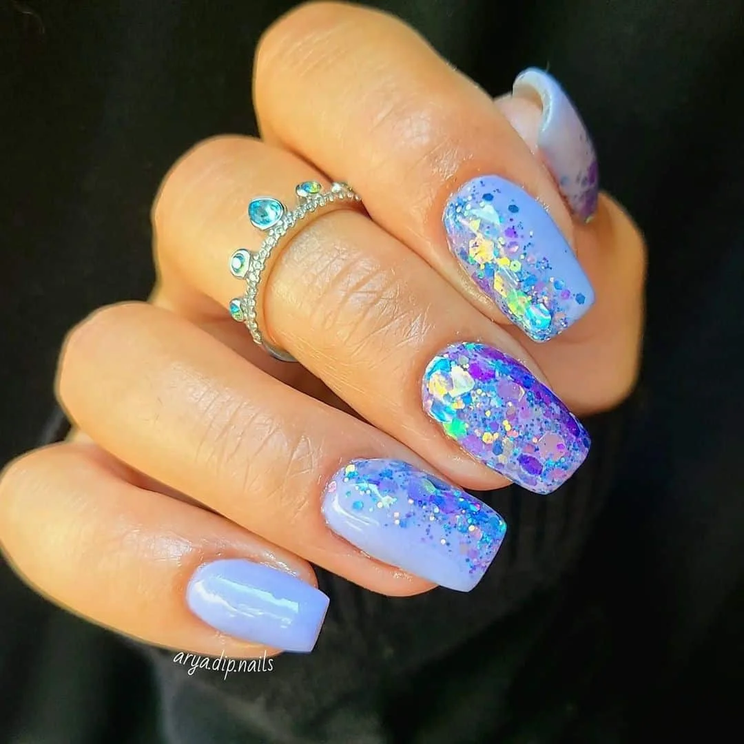 Nail glitter acrylic powder offers a dazzling array of